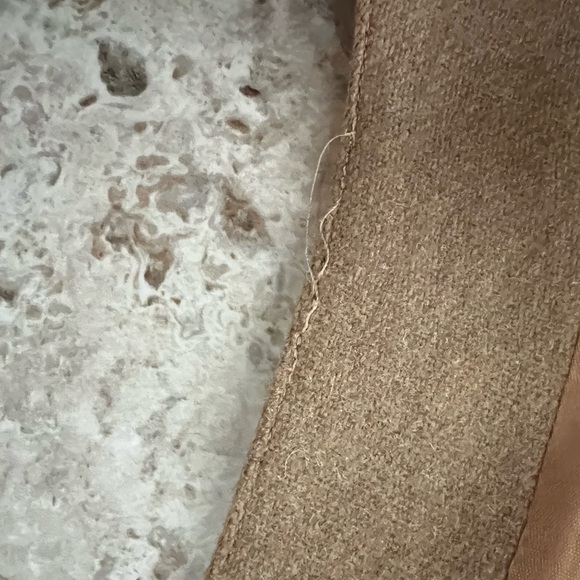 J.G. Hook Vintage Wool Pleated Apron Jumper Midi Dress in Tan / Light Brown, 10P - Picture 11 of 12